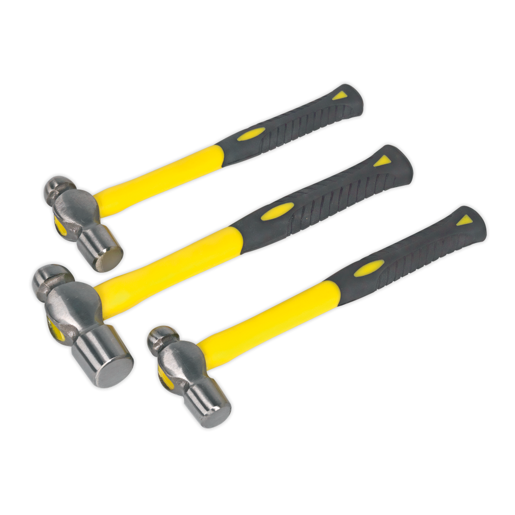 Premier Ball Pein Hammer Set with Fibreglass Shafts 3pc