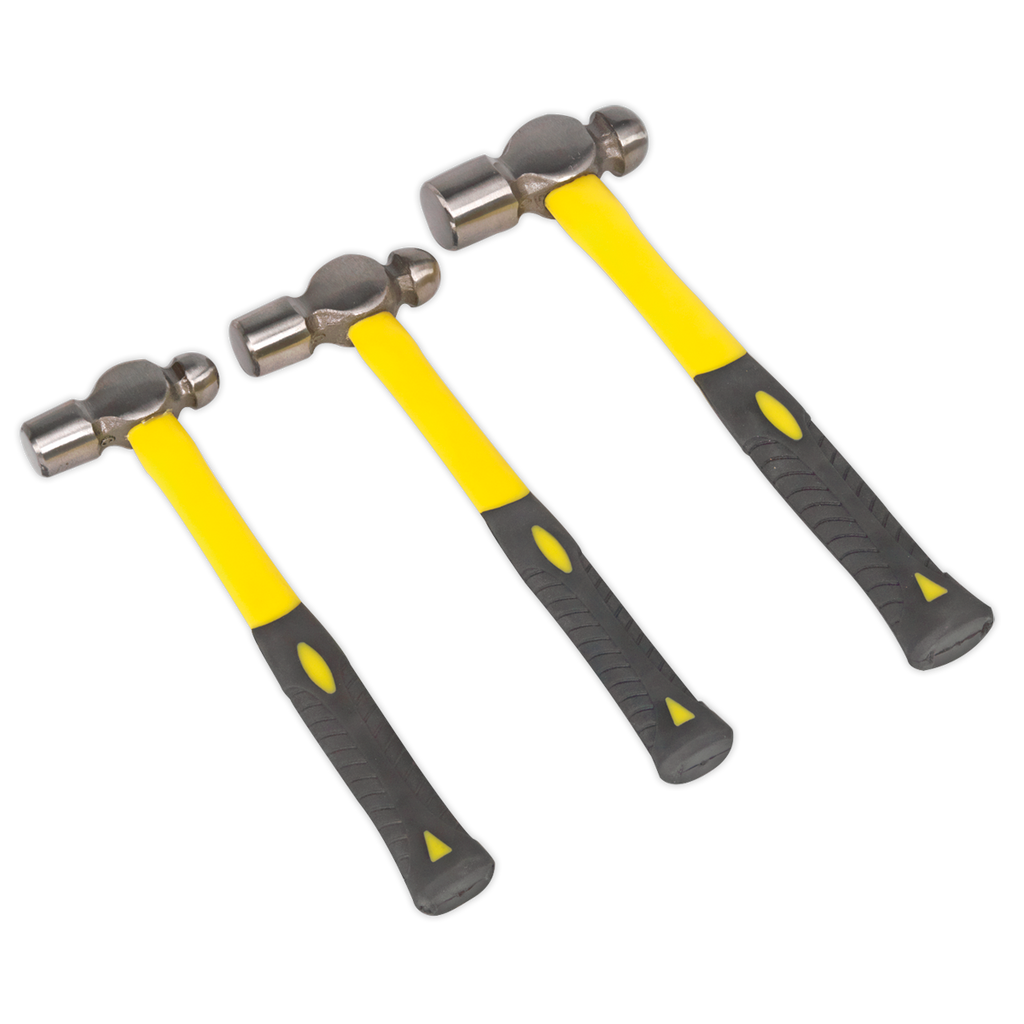 Premier Ball Pein Hammer Set with Fibreglass Shafts 3pc