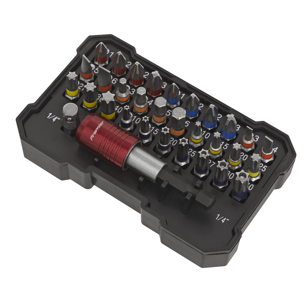 Premier Colour-Coded Power Tool Bit Set 32pc