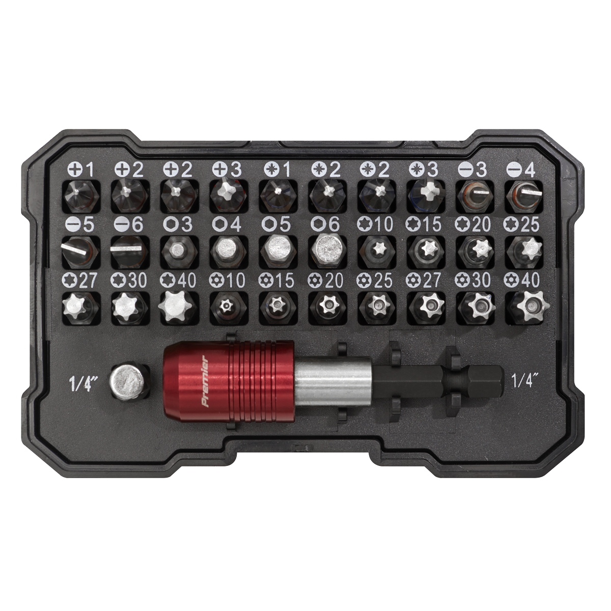Premier Colour-Coded Power Tool Bit Set 32pc