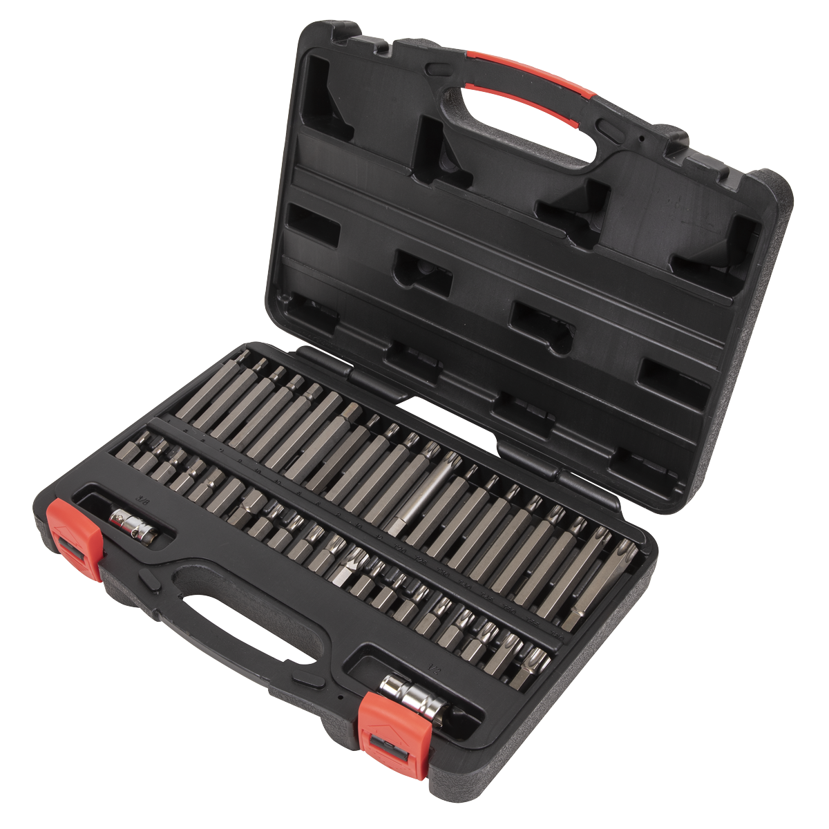 Premier TRX-Star*/Hex/Spline Bit Set 3/8" & 1/2"Sq Drive 42pc