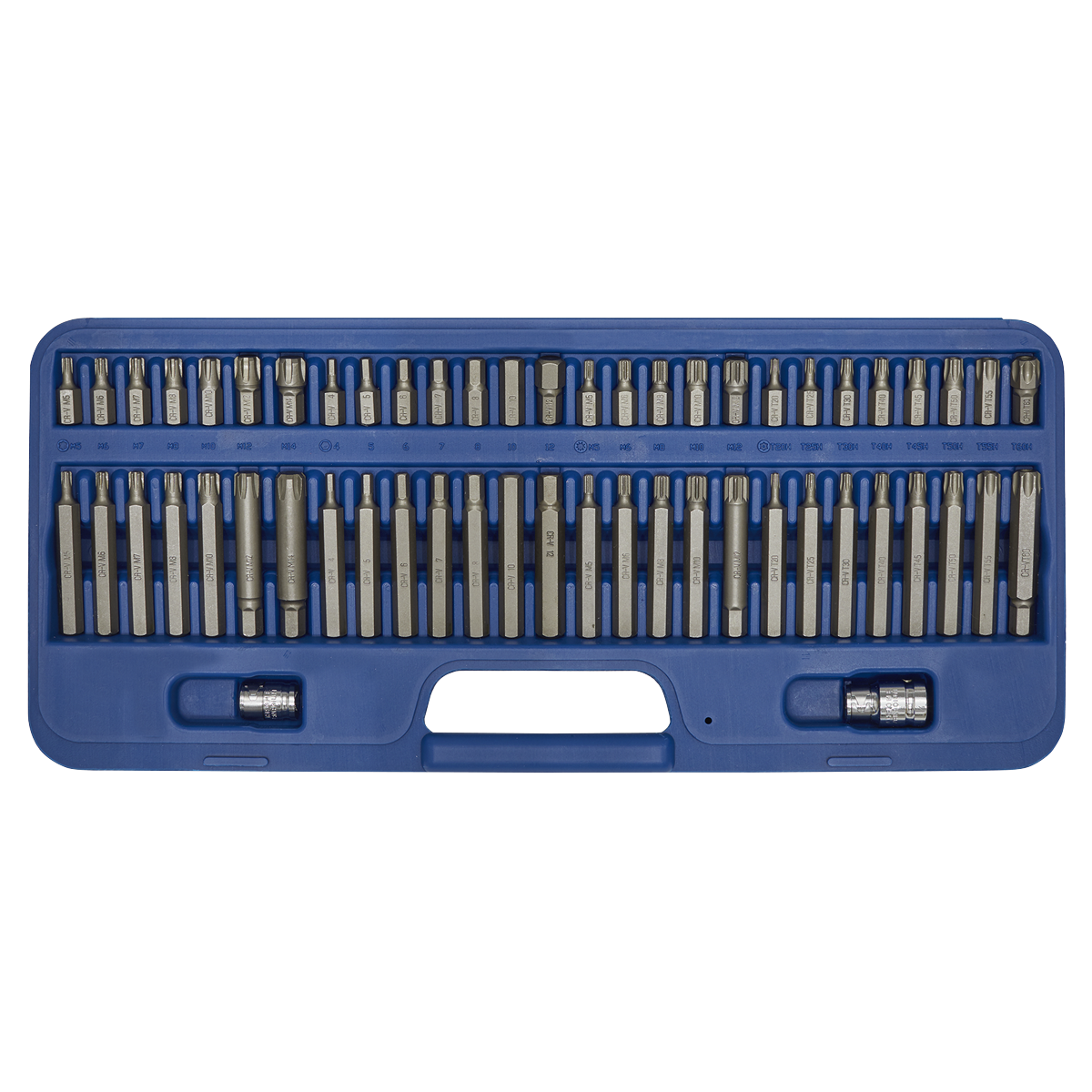 Premier Security TRX-Star*/Hex/Ribe/Spline Bit Set 3/8" & 1/2"Sq Drive 56pc