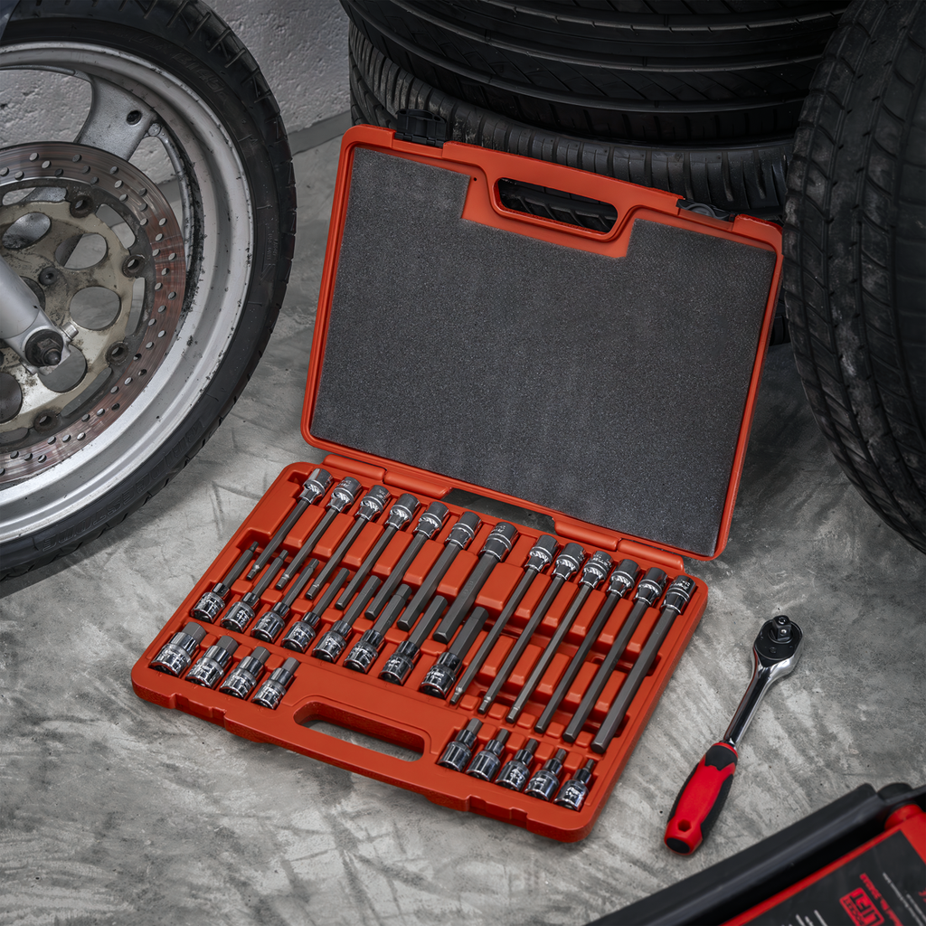 Hex Socket Bit Set 30pc 1/2"Sq Drive