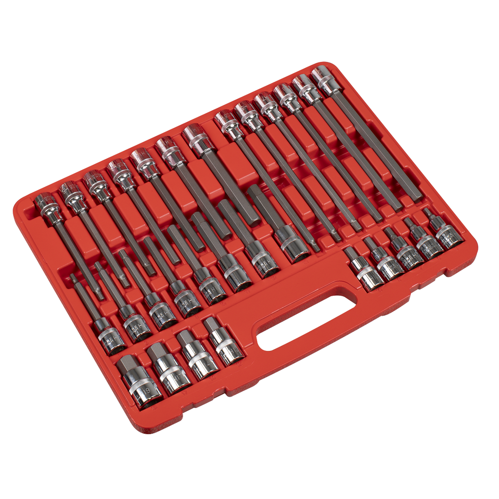 Hex Socket Bit Set 30pc 1/2"Sq Drive