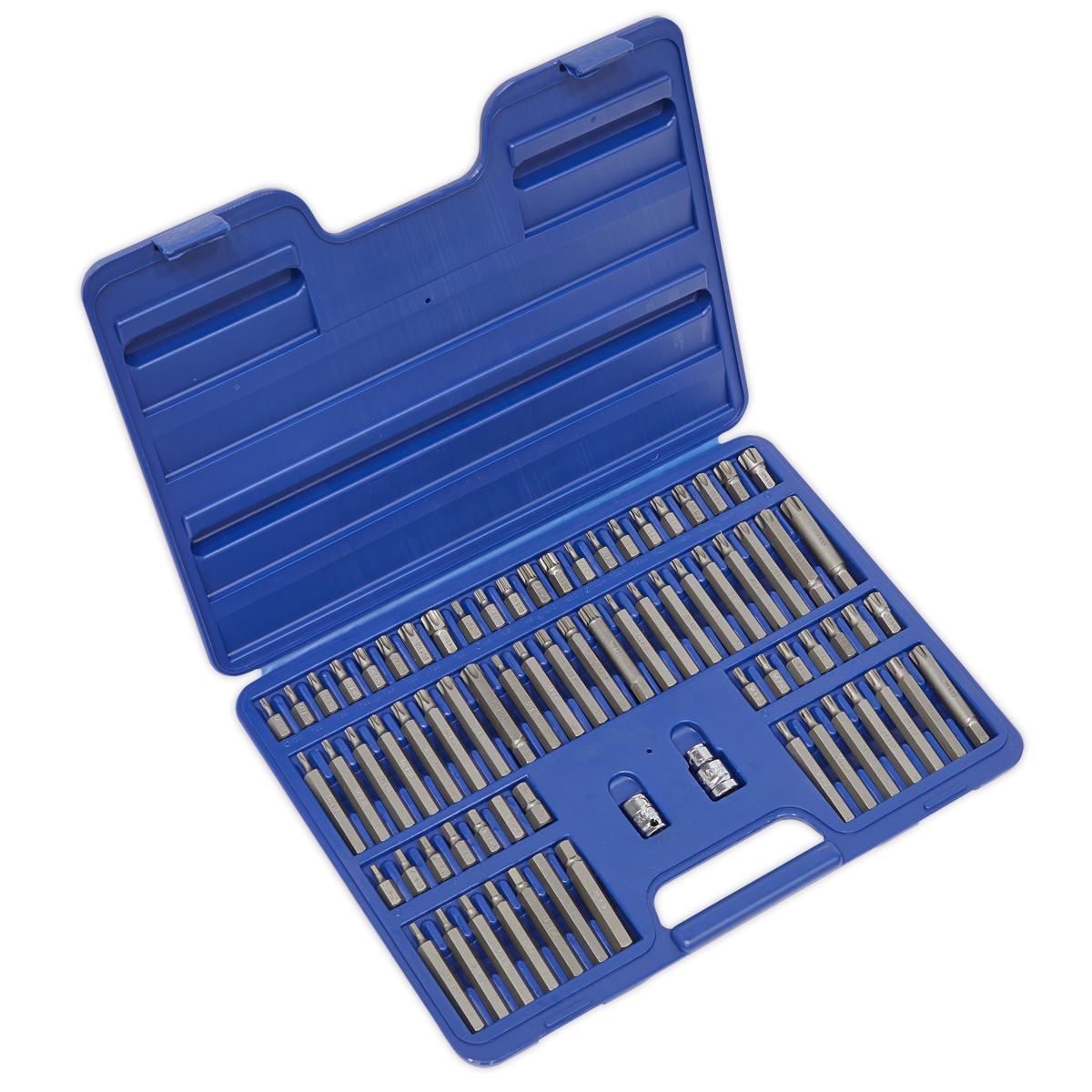 Premier TRX-Star/Security TRX-Star/Hex/Ribe/Spline Bit Set 3/8" & 1/2"Sq Drive 74pc