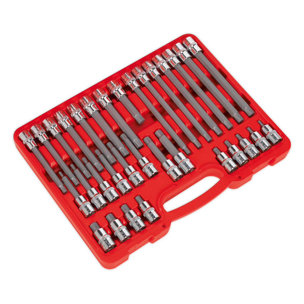 Premier Ribe Socket Bit Set 1/2"Sq Drive 32pc