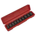 Premier TRX-Star* Female Impact Socket Set 1/2"Sq Drive 10pc