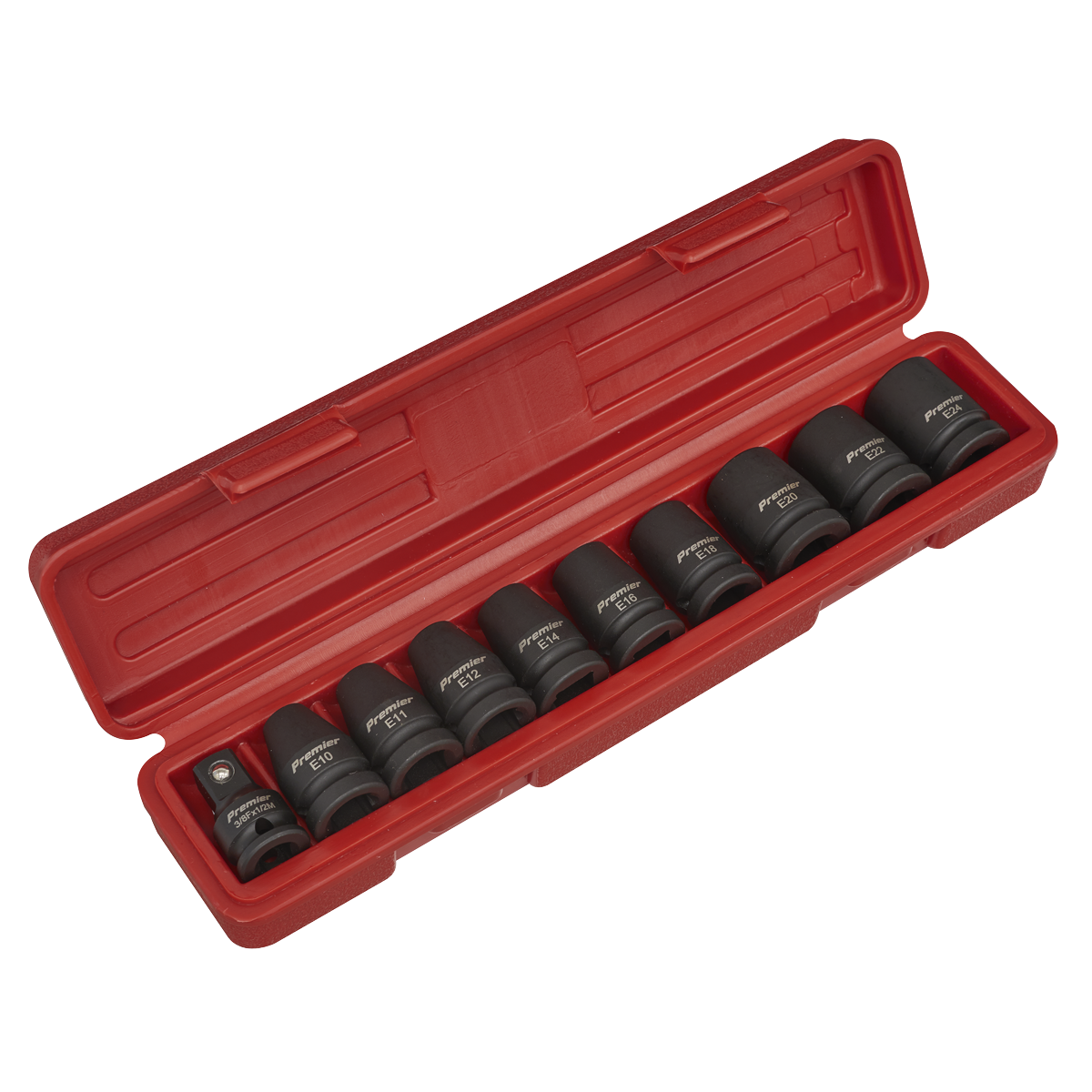 Premier TRX-Star* Female Impact Socket Set 1/2"Sq Drive 10pc