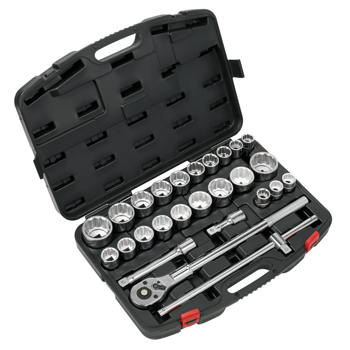 Premier Metric/Imperial Socket Set 3/4"Sq Drive 12-point 26pc