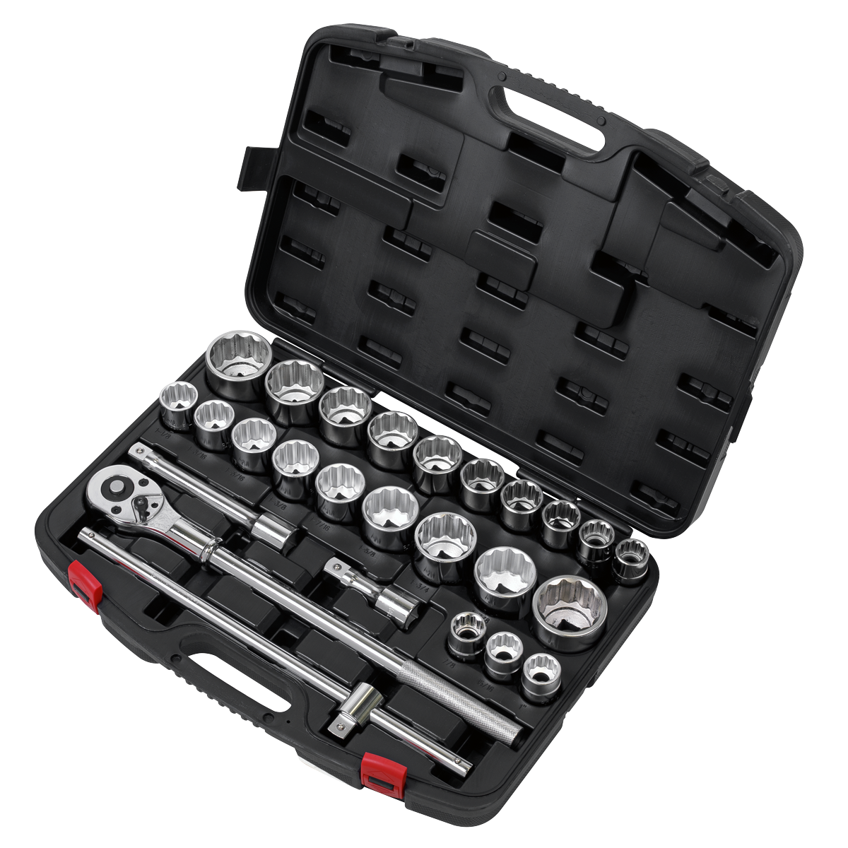 Premier Metric/Imperial Socket Set 3/4"Sq Drive 12-point 26pc