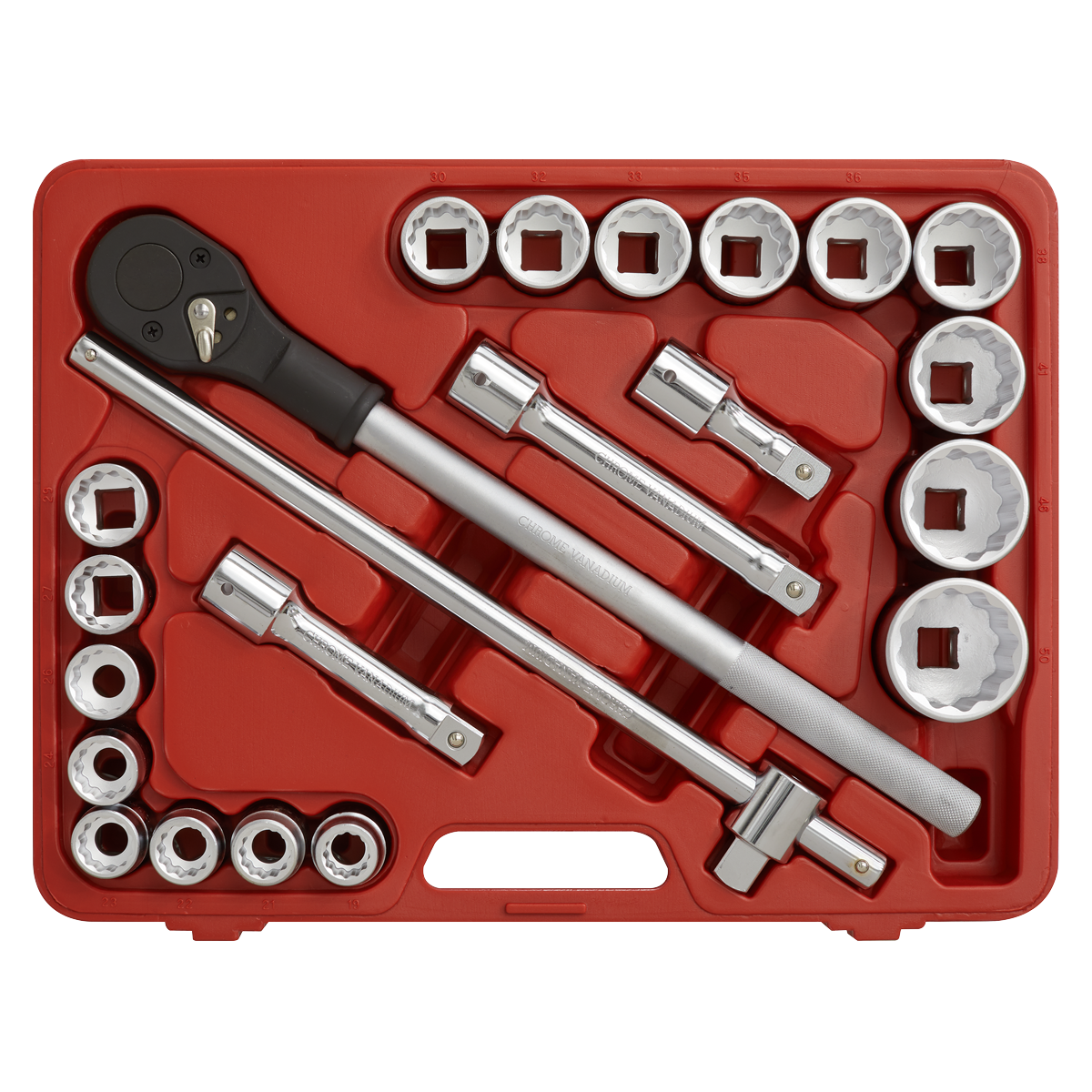Premier Socket Set 3/4"Sq Drive 12-point 22pc