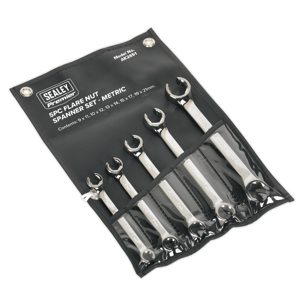Premier Flare Nut Spanner Set 5pc