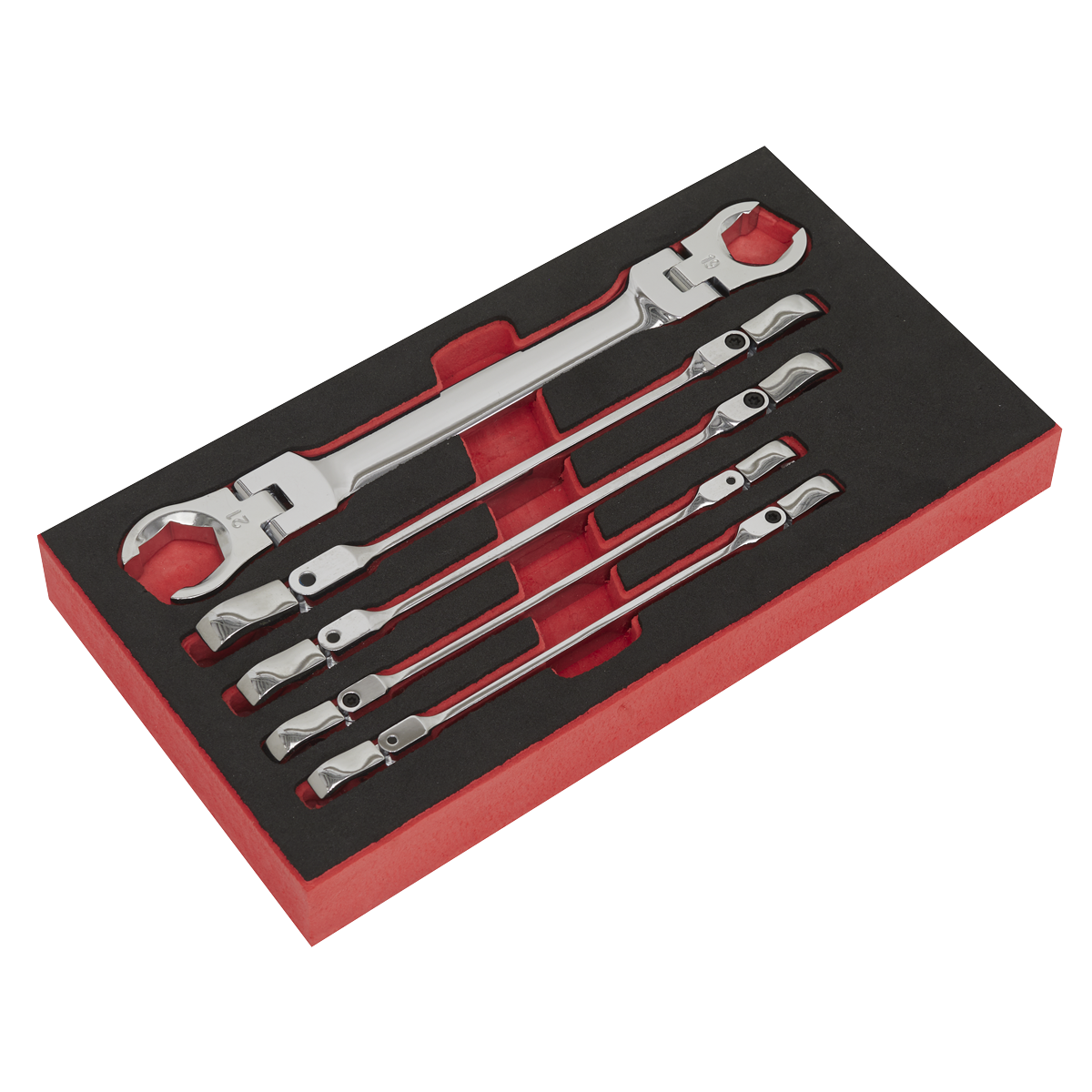 Premier Flexi-Head Flare Nut Spanner Set 5pc