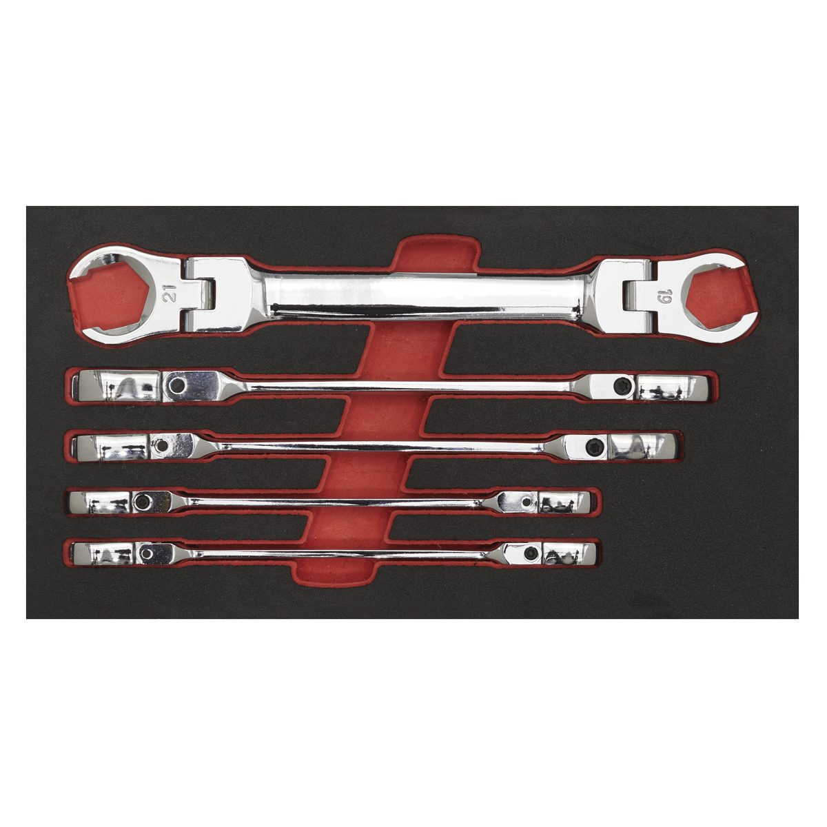 Premier Flexi-Head Flare Nut Spanner Set 5pc