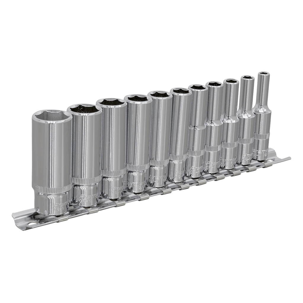 Premier Imperial Deep Socket Set 1/4"Sq Drive 11pc