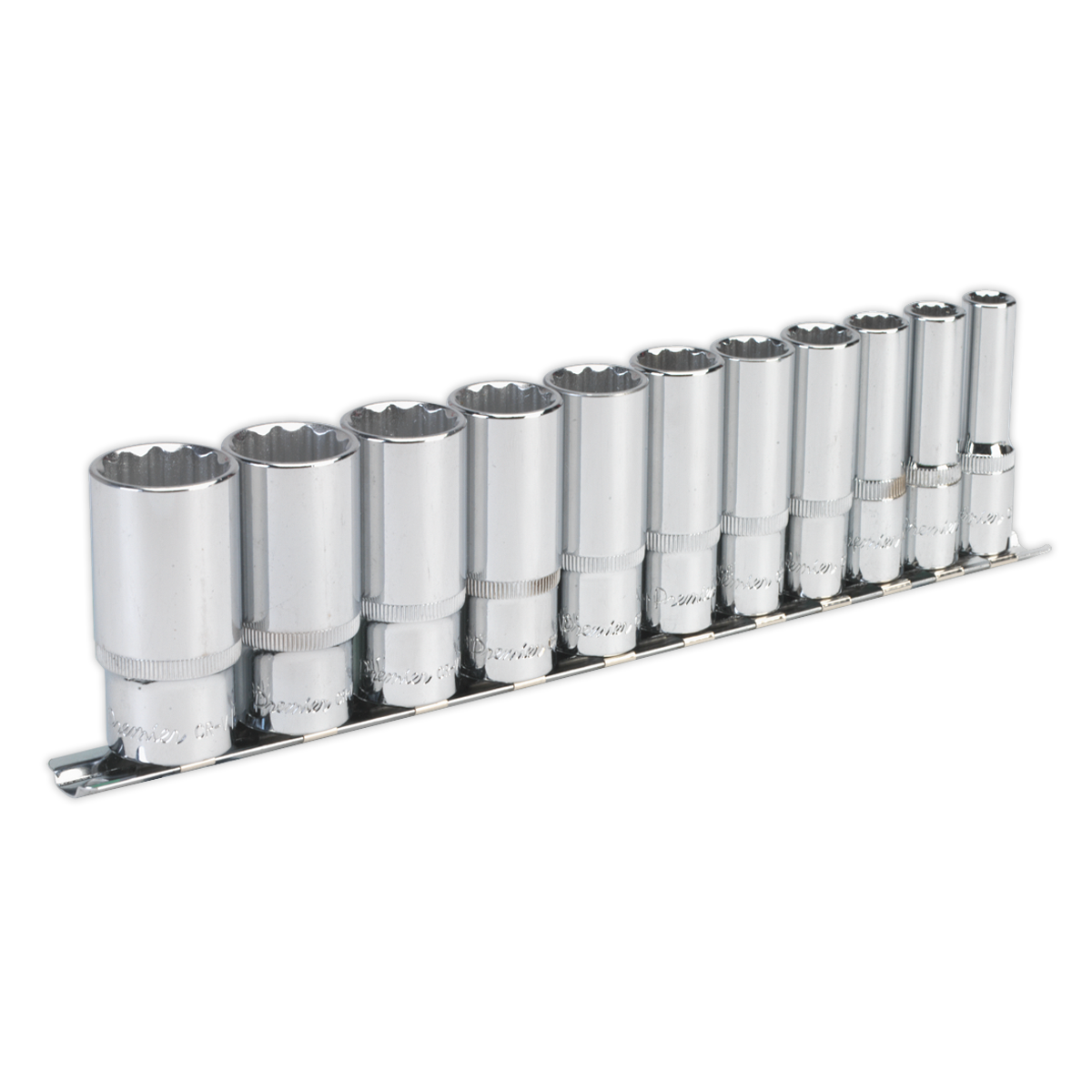 Premier Imperial Deep Socket Set 3/8"Sq Drive 12-point 11pc