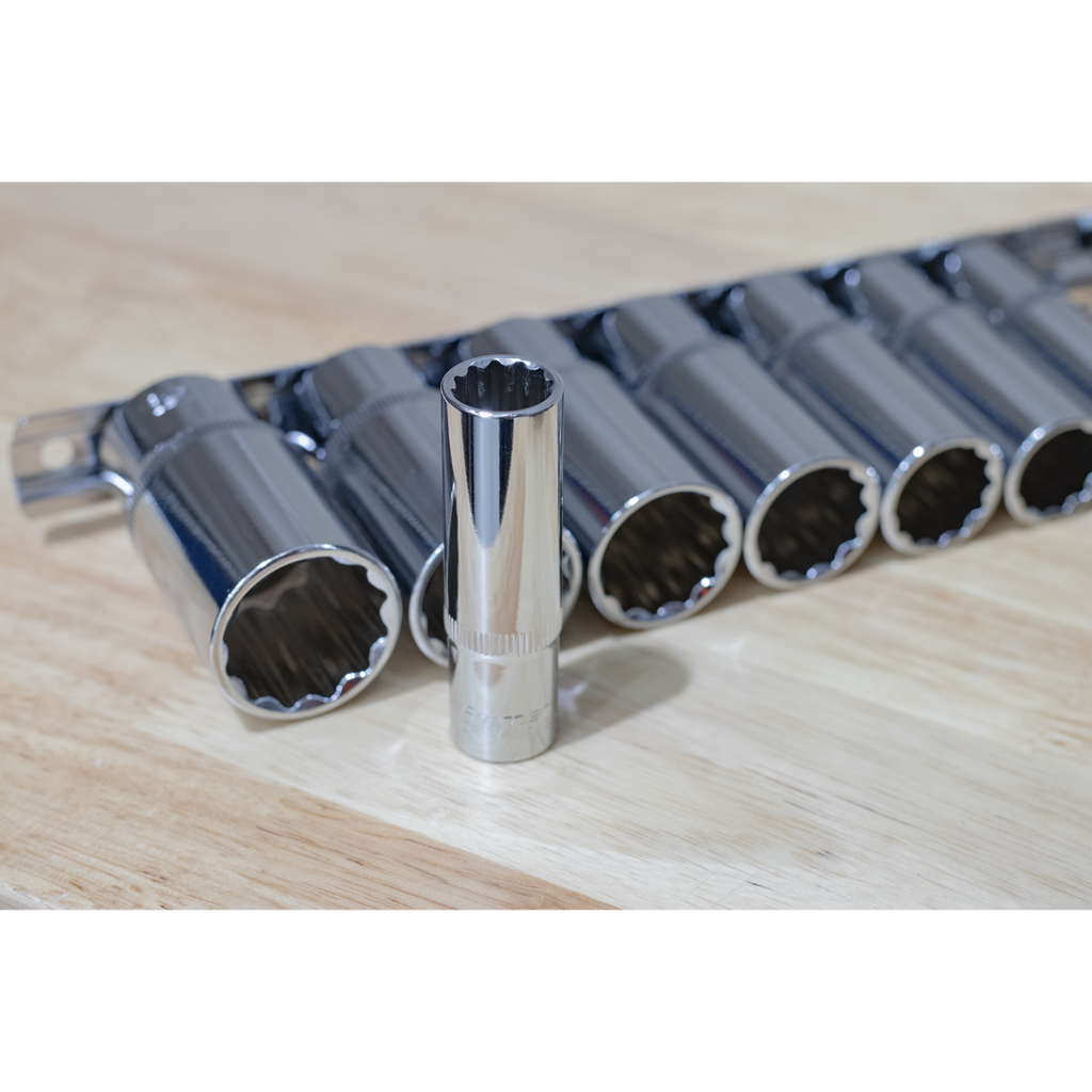 Premier Imperial Deep Socket Set 3/8"Sq Drive 12-point 11pc