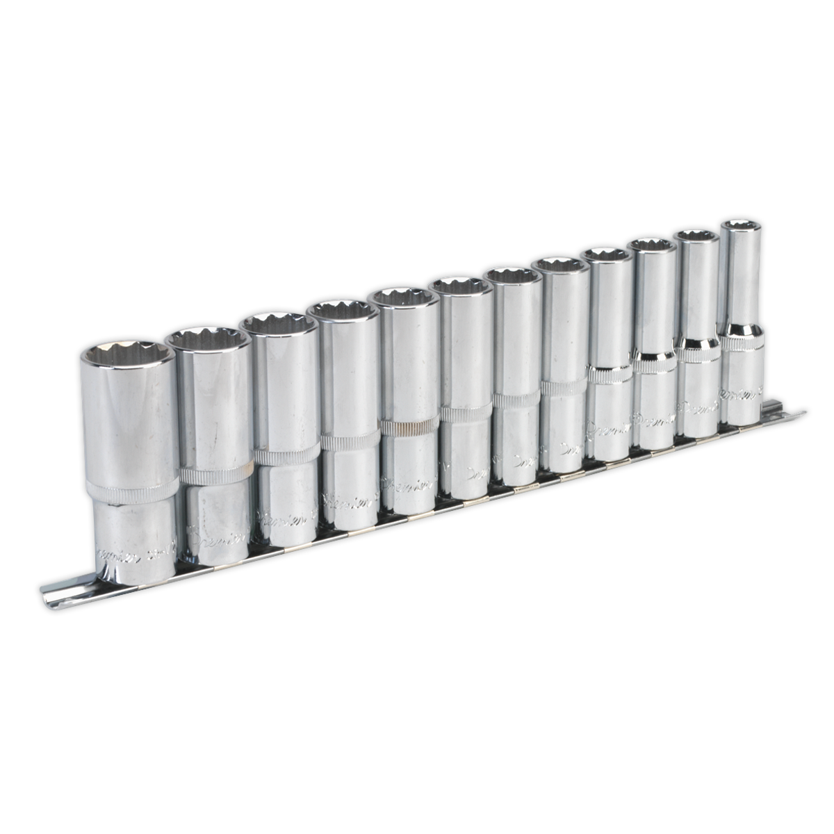Premier Deep Socket Set 12-Point 1/2"Sq Drive 12pc