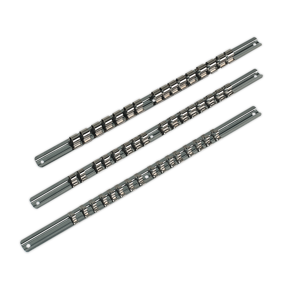 Premier Socket Retaining Rail Set 1/4", 3/8" & 1/2"Sq Drive 3pc