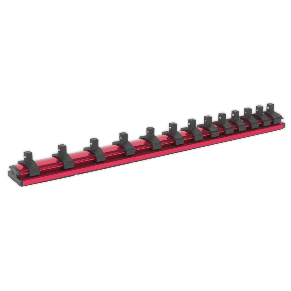 Premier Magnetic Socket Retaining Rail with 13 Clips, 1/4"Sq Drive (AK27082)