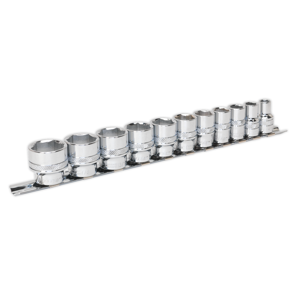 Premier Imperial Lock-On™ Socket Set 3/8"Sq Drive 11pc