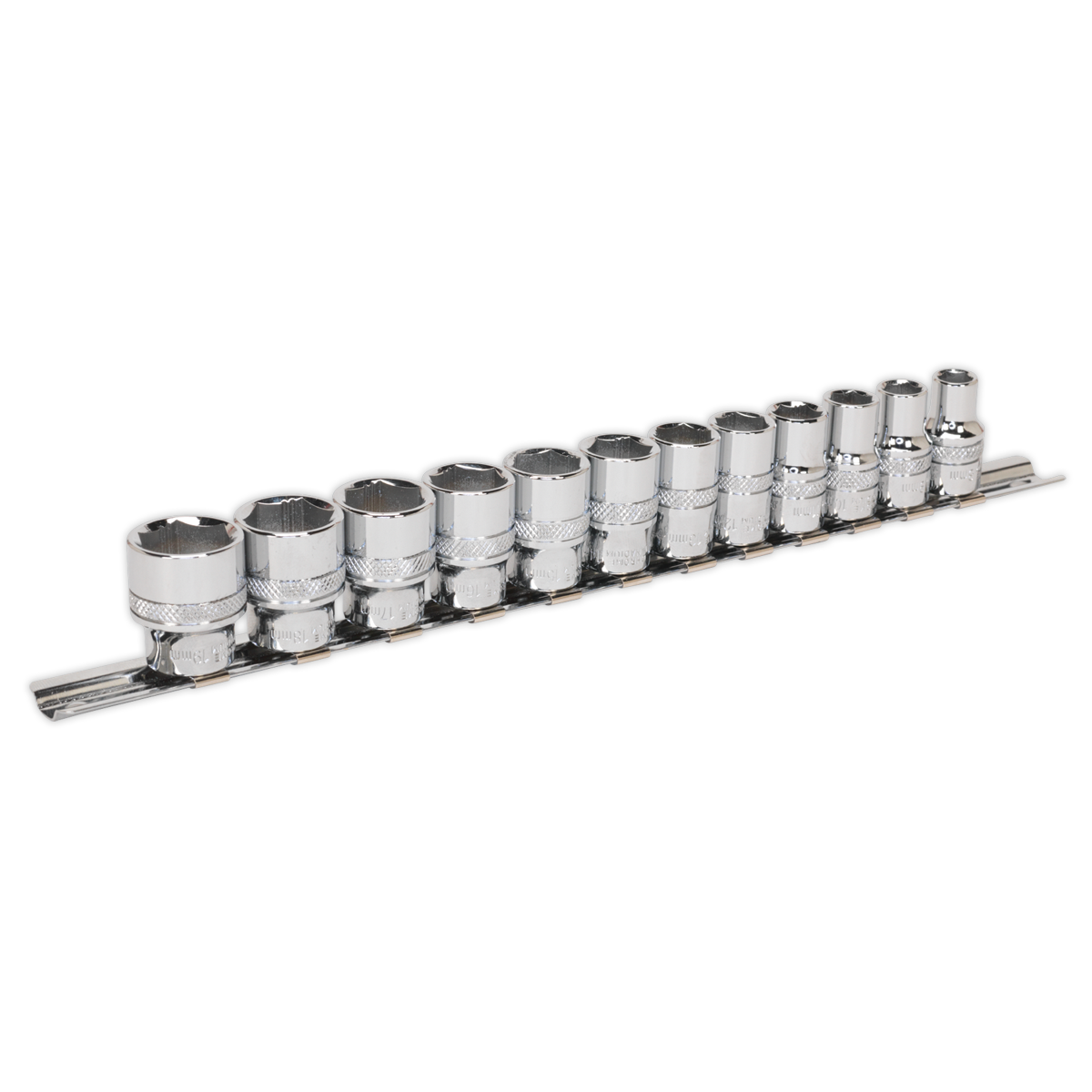 Premier Lock-On™ Socket Set 3/8"Sq Drive 12pc