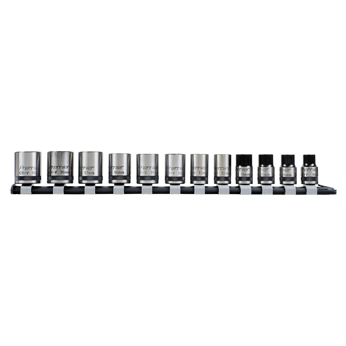 Premier Black Lock-On™ Socket Set 3/8"Sq Drive 12pc