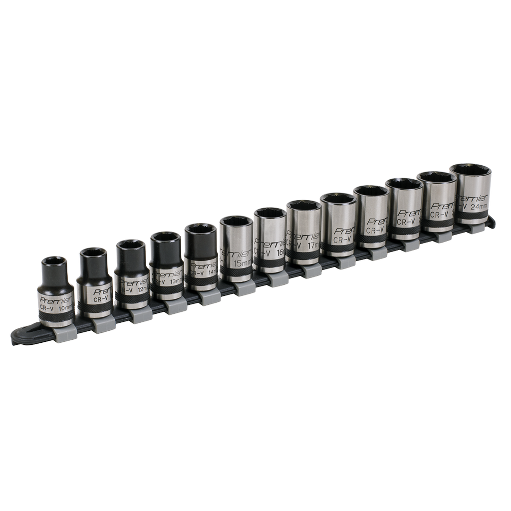 Premier Black Lock-On™ Socket Set 1/2"Sq Drive 13pc