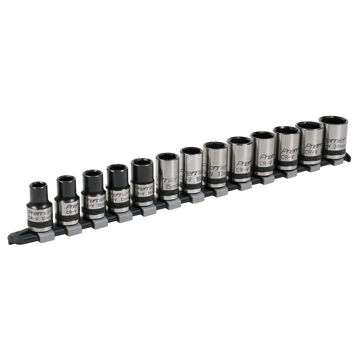 Premier Black Lock-On™ Socket Set 1/2"Sq Drive 13pc