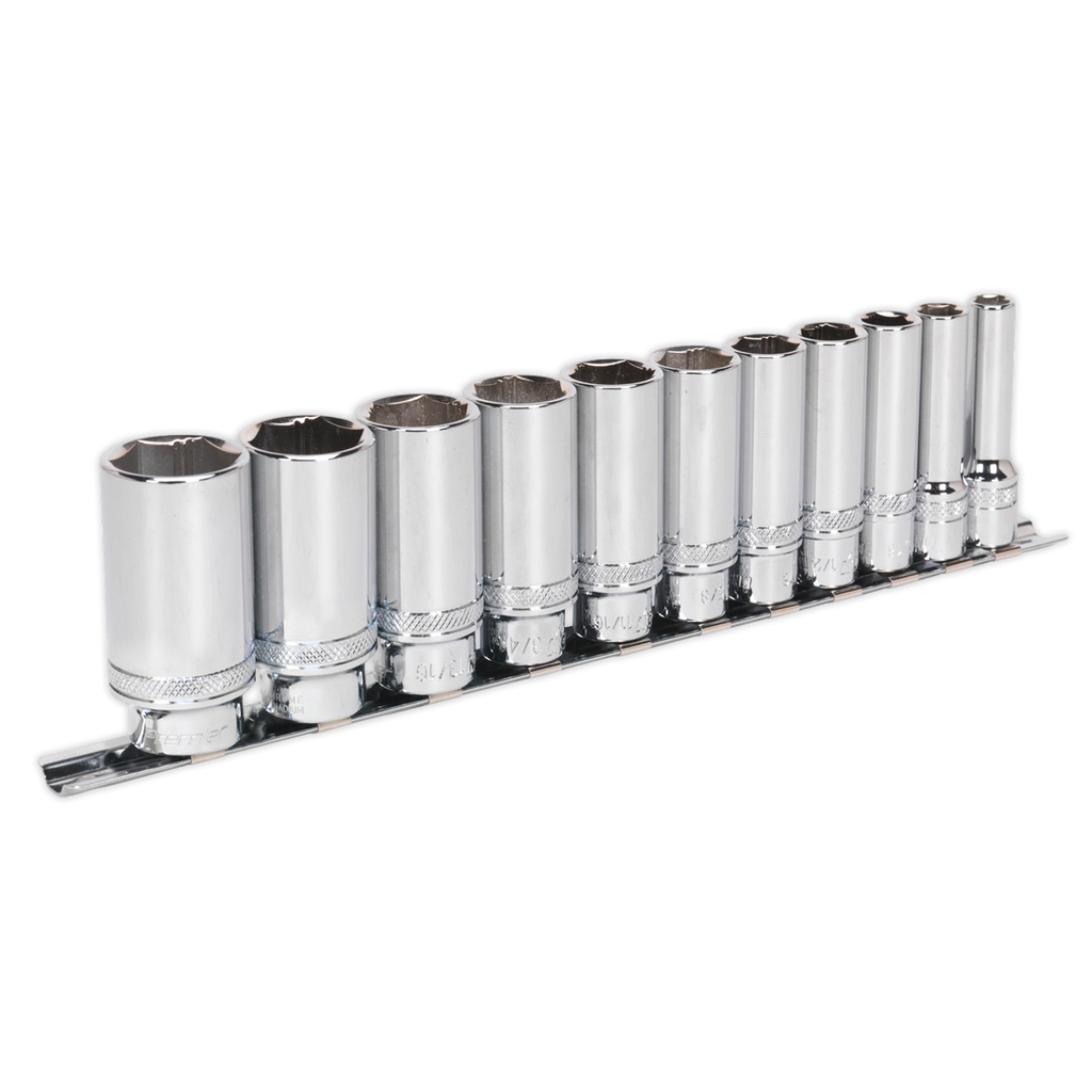Premier Imperial Deep Lock-On™ Socket Set 3/8"Sq Drive 11pc