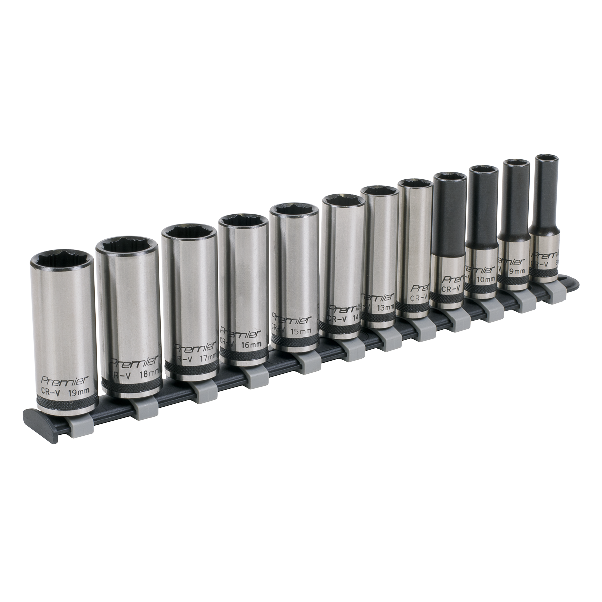 Premier Black Deep Lock-On™ Socket Set 3/8"Sq Drive 12pc