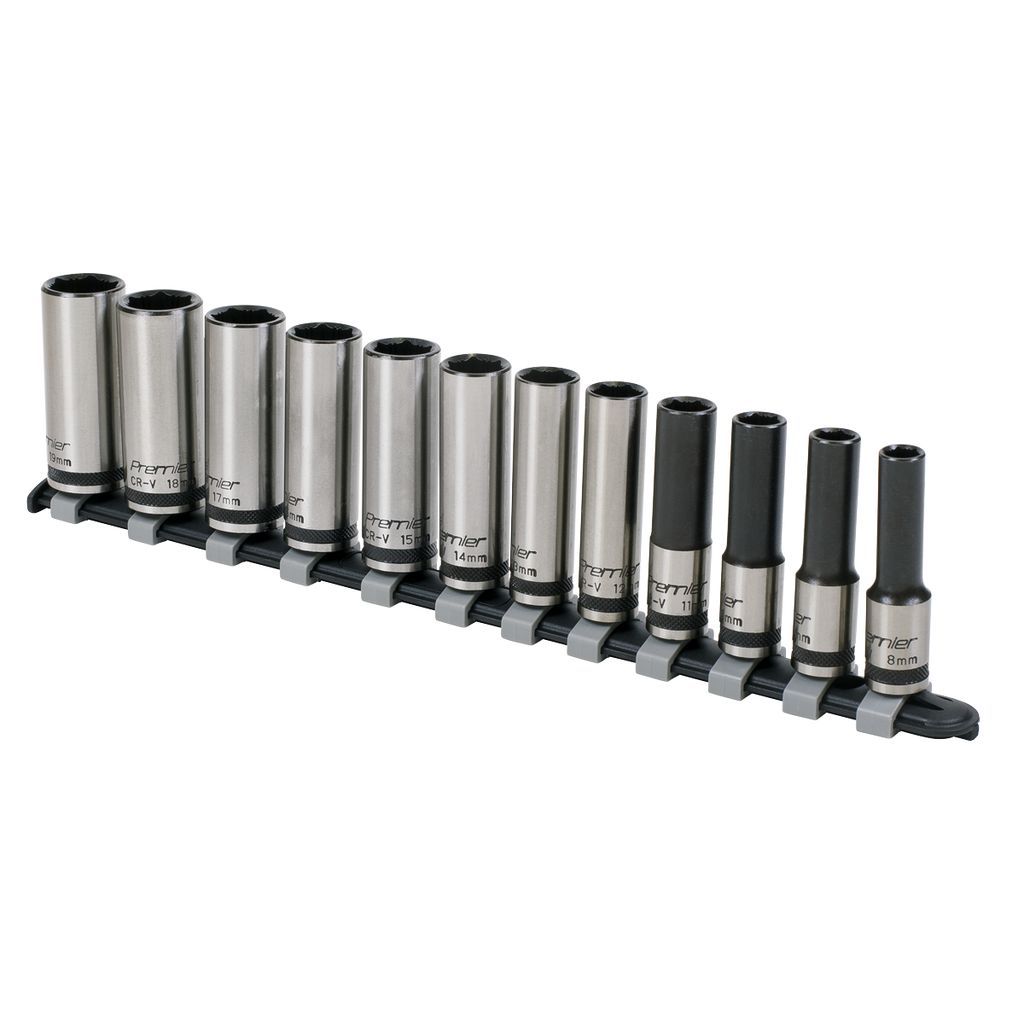 Premier Black Deep Lock-On™ Socket Set 3/8"Sq Drive 12pc