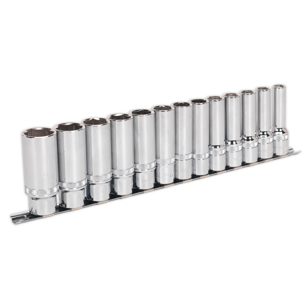 Premier Deep Lock-On™ Socket Set 1/2"Sq Drive 13pc