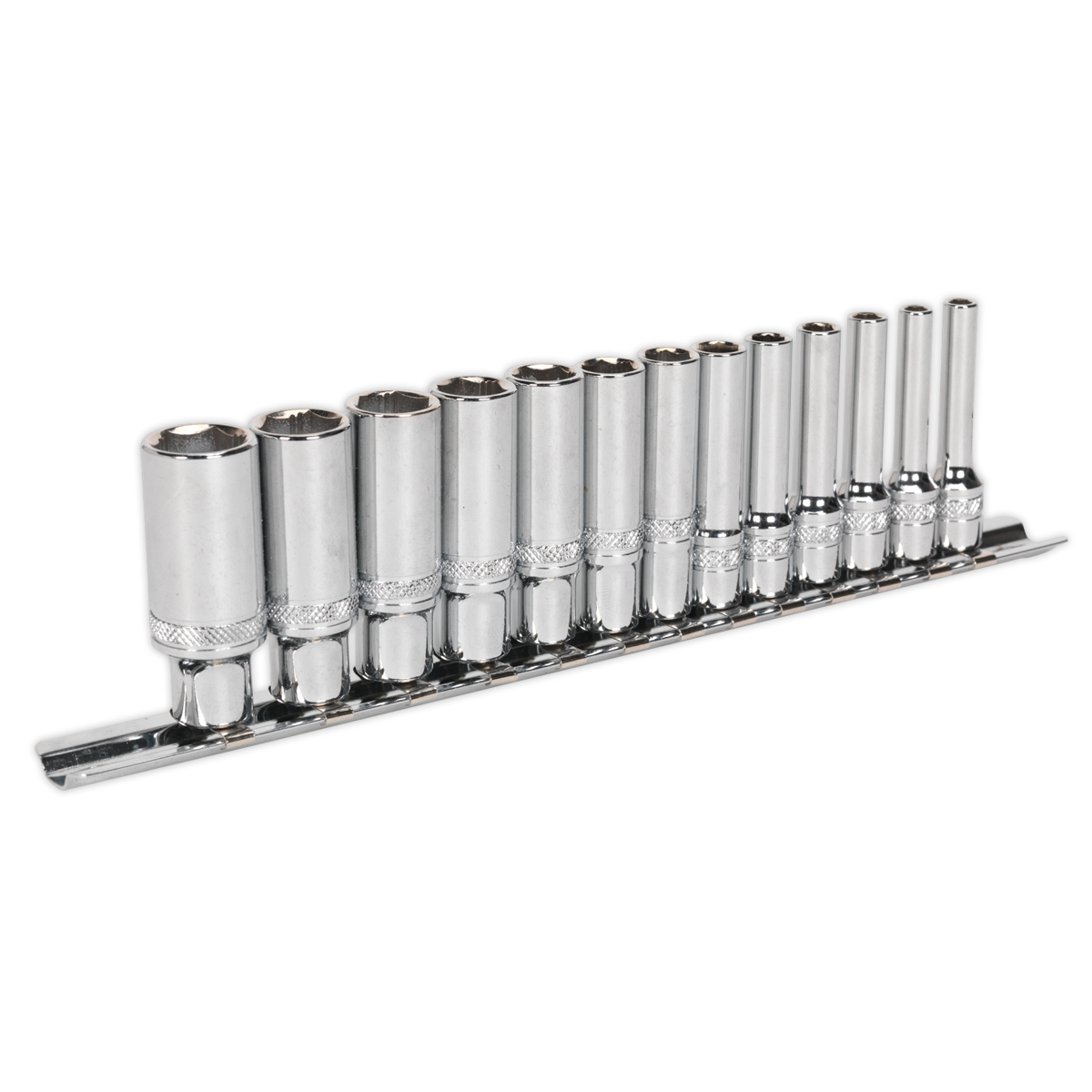 Premier Deep Lock-On™ Socket Set 1/4"Sq Drive 13pc