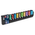 Premier Multi-Coloured Socket Set 1/2"Sq Drive 10pc