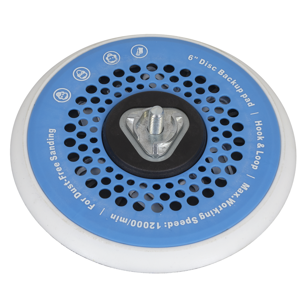 Universal Dust-Free Stick-On DA Backing Pad 150mm x 5/16"UNF