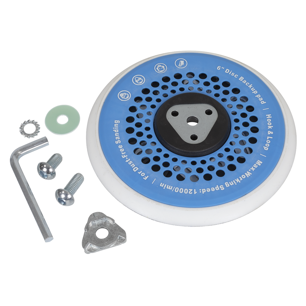 Universal Dust-Free Stick-On DA Backing Pad 150mm x 5/16"UNF
