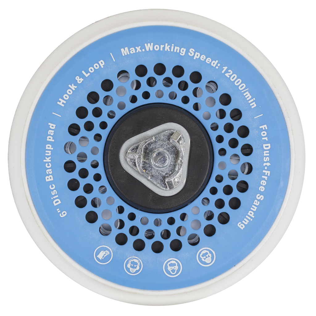 Universal Dust-Free Stick-On DA Backing Pad 150mm x 5/16"UNF