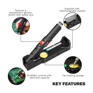 Sealey AK2976 3 in 1 Quick Release Butane Soldering Iron Kit