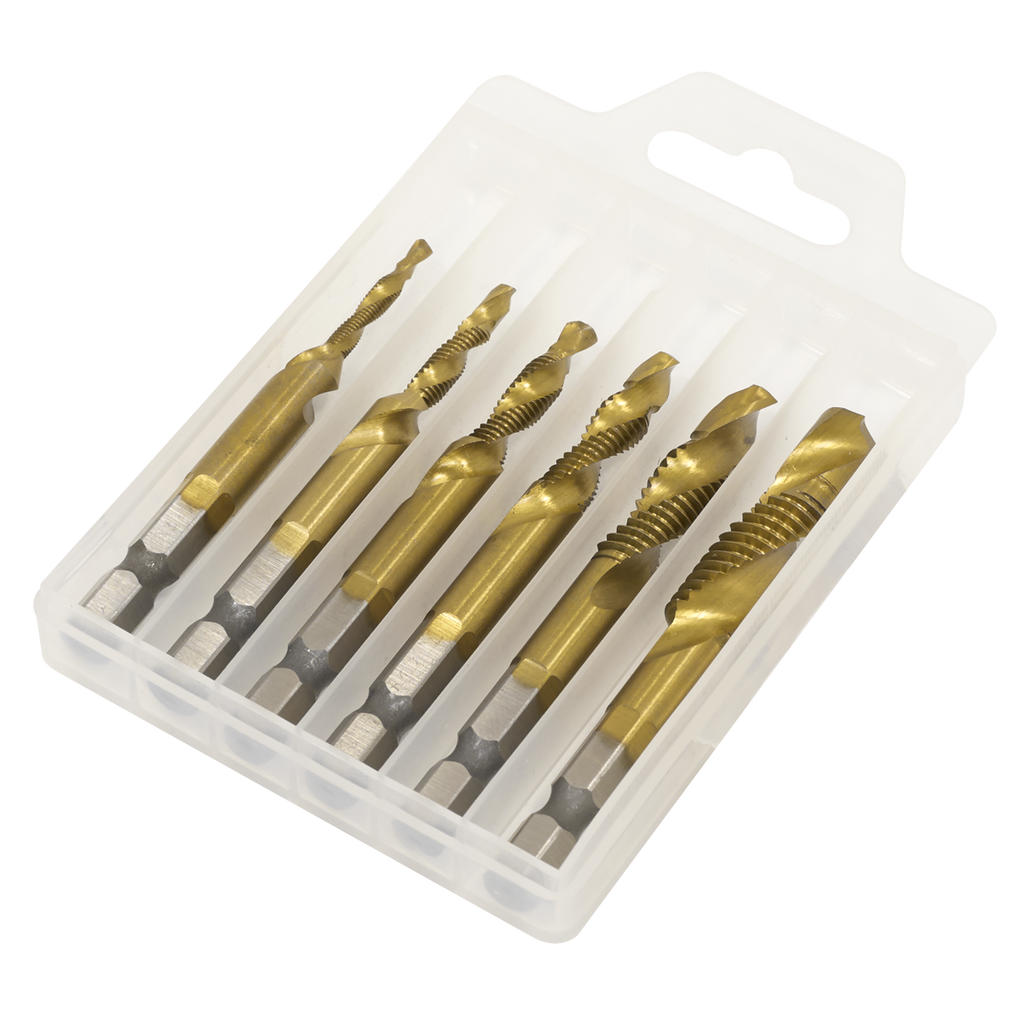 Combination Drill & Tap Bit Set 6pc