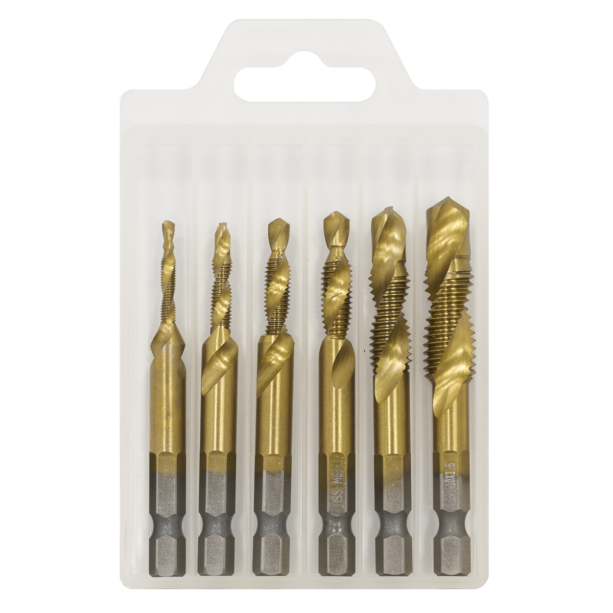 Combination Drill & Tap Bit Set 6pc