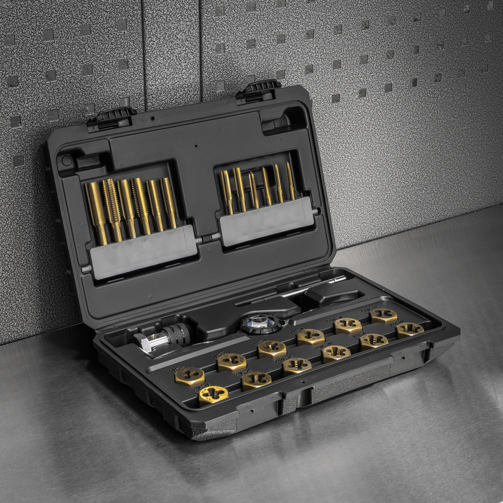 Premier Hexagonal Tap & Die Set 26pc Hexagonal  - Imperial -