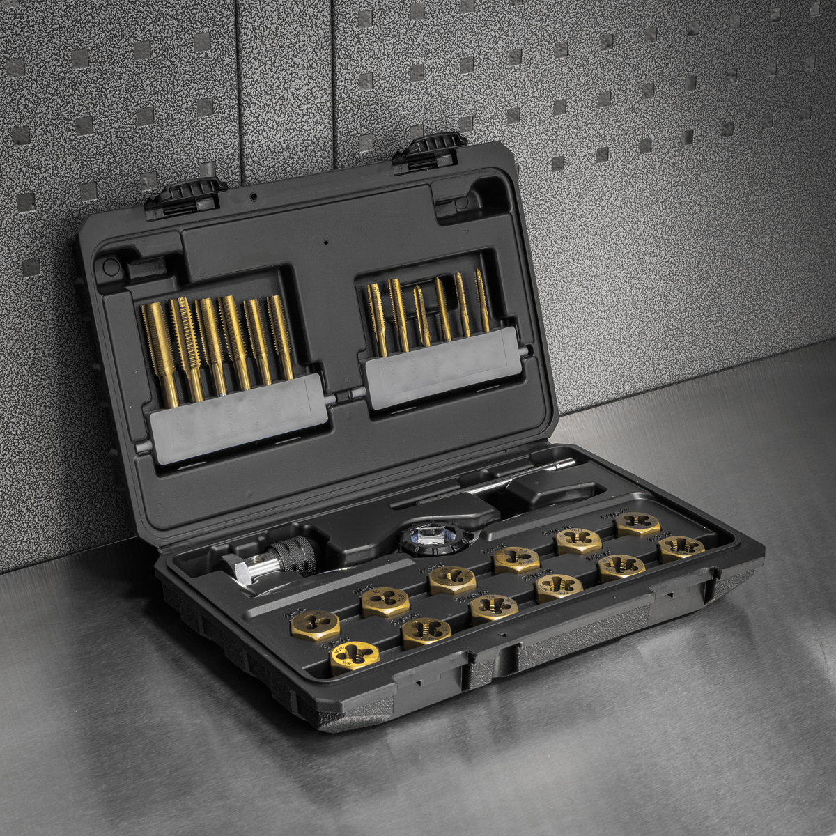 Premier Hexagonal Tap & Die Set 26pc Hexagonal  - Imperial -