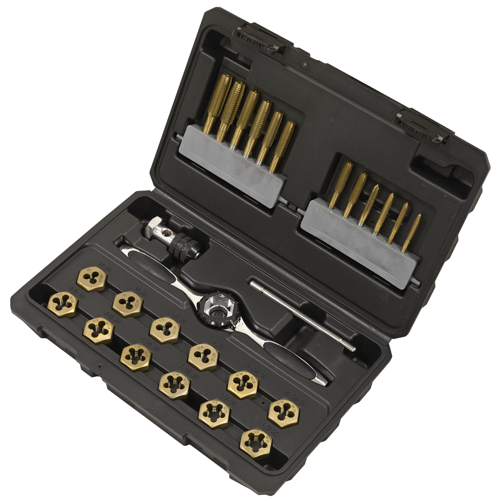Premier Hexagonal Tap & Die Set 26pc Hexagonal  - Imperial -