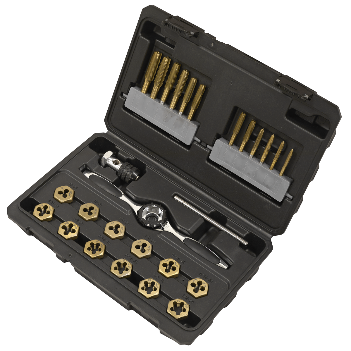 Premier Hexagonal Tap & Die Set 26pc Hexagonal  - Imperial -
