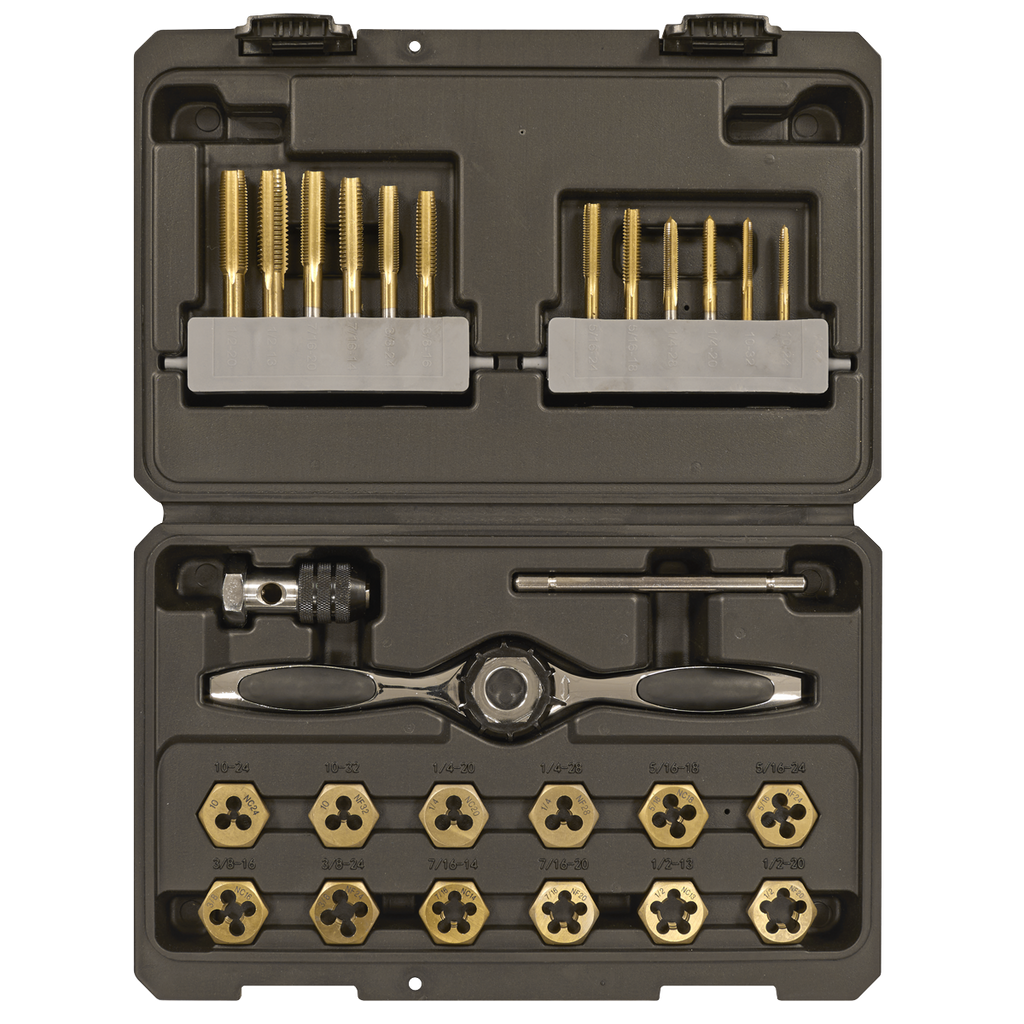 Premier Hexagonal Tap & Die Set 26pc Hexagonal  - Imperial -