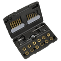 Titanium Coated Hexagonal Tap & Die Set 26pc
