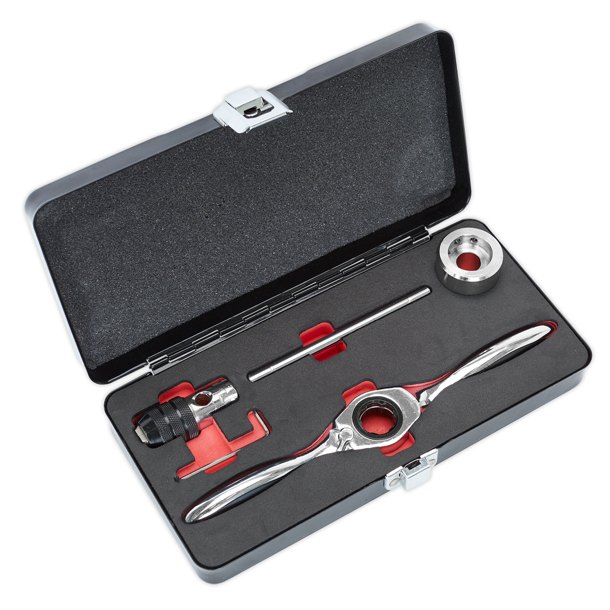 Metric Bi-Directional Ratchet Tap & Die Holder Set 5pc
