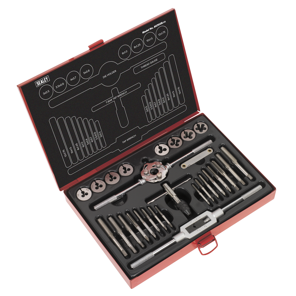 Metric Tap & Die Set Split Dies 28pc