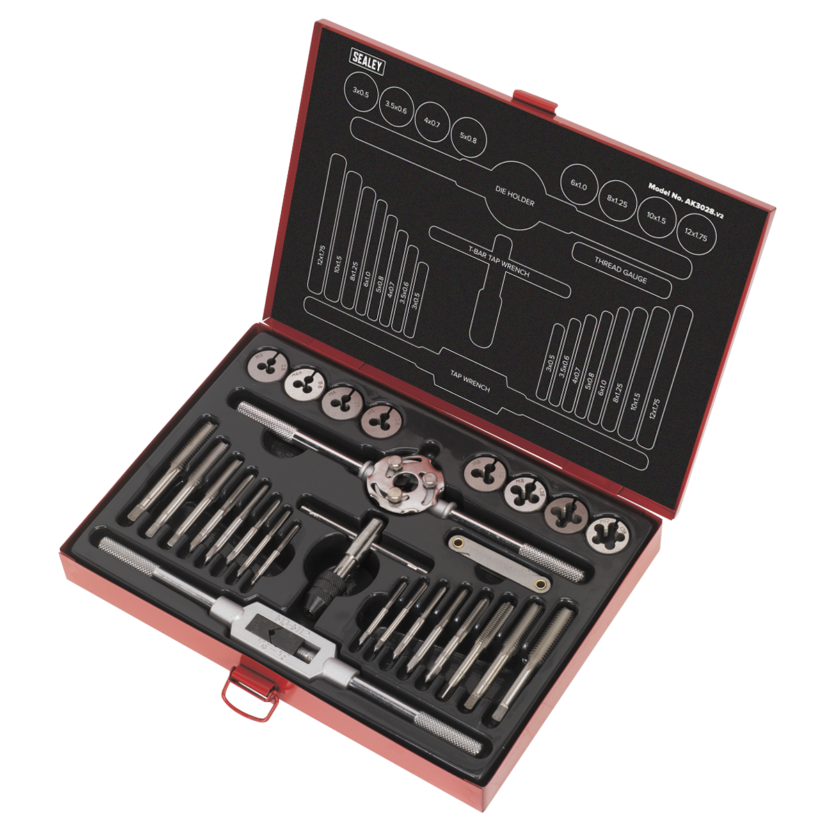 Metric Tap & Die Set Split Dies 28pc